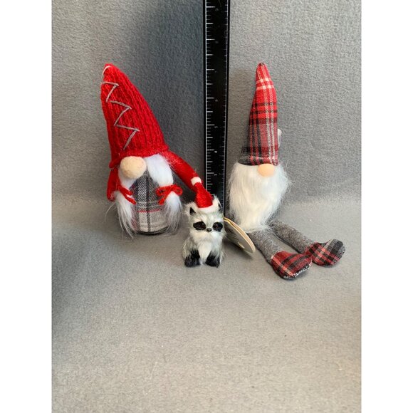 Handmade Holiday Gnome & Raccoon Ornaments Set - Picture 8 of 9